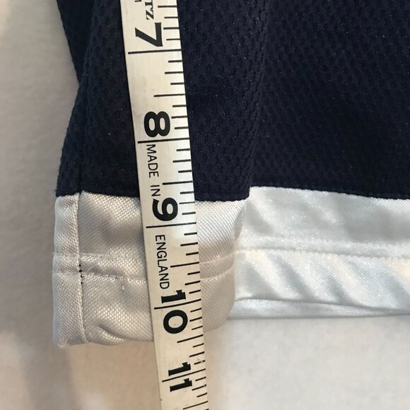 NBA Authentic Basketball Shorts Mens L 34 X 10 Navy Blue & Light Blue Polyester - Picture 6 of 9